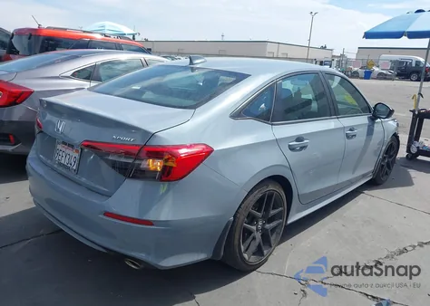 2022 Honda Civic Sport z USA, uszkodzony, nr VIN 2HGFE2F58NH608315